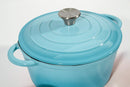 Cast Iron Cookware Set – 7-Piece, Turquoise - image 04