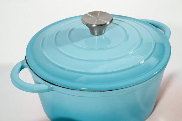 Cast Iron Cookware Set – 7-Piece, Turquoise - image 04