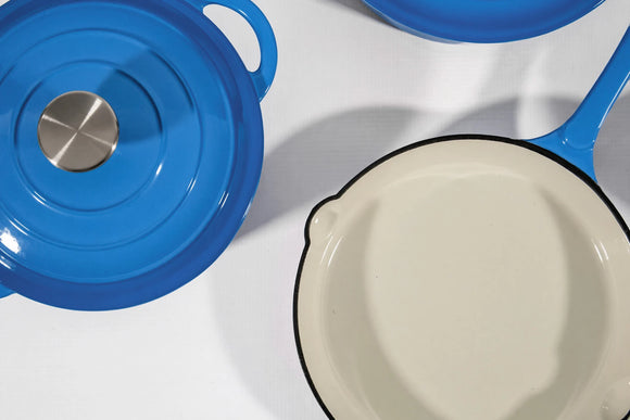 Cast Iron Cookware Set – 7-Piece, Lake Blue - image 03