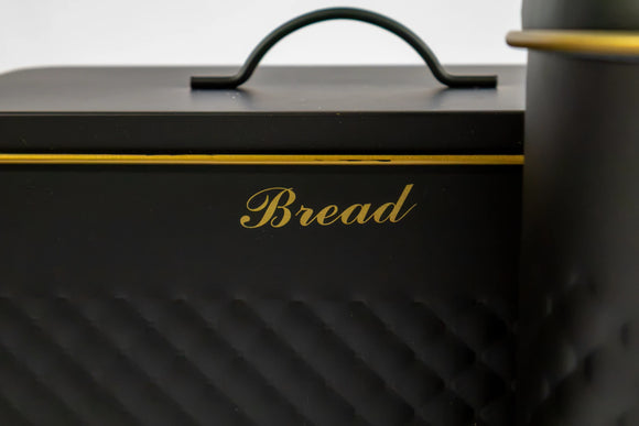 Kitchen Canister, Bread & Biscuit Box Set – Black - image 04