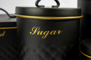Kitchen Canister, Bread & Biscuit Box Set – Black - image 05