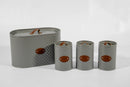 Kitchen Canister & Bread Box Set – Grey & Brown - image 01