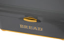 Kitchen Canister & Bread Box Set – Grey with Gold Base - image 03