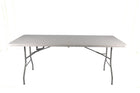 Foldable Camping Table – White (180 x 74 x 74 cm) - image 01