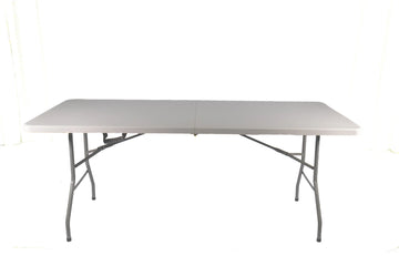 Foldable Camping Table – White (180 x 74 x 74 cm) - image 01