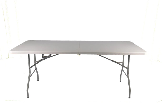 Foldable Camping Table – White (180 x 74 x 74 cm) - image 01