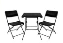 3-Piece Table & Chairs Set – Brown - image 01