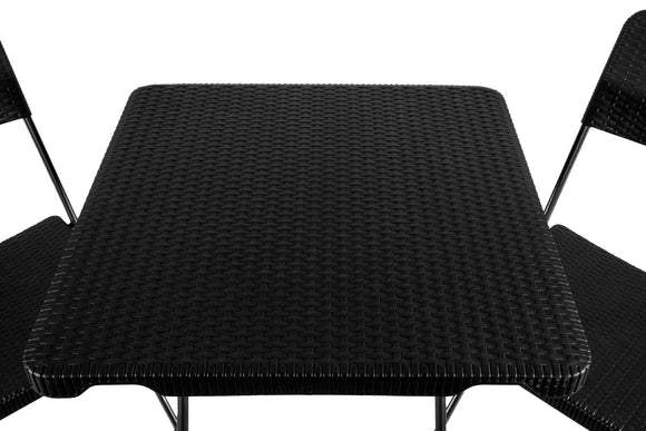 3-Piece Table & Chairs Set – Brown - image 04