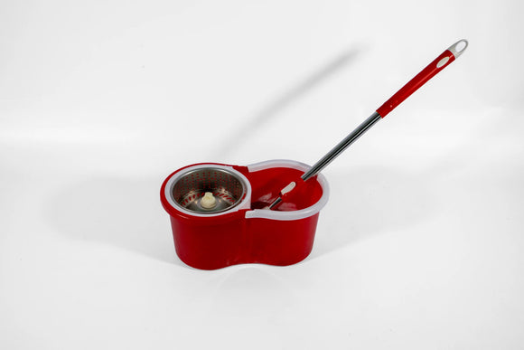 Easy-Spin Mop & Bucket Set – Red - image 01