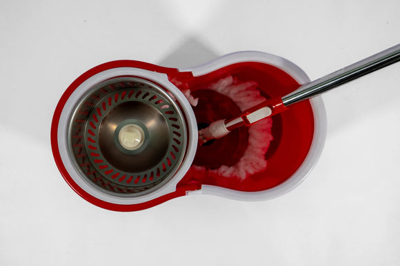 Easy-Spin Mop & Bucket Set – Red - image 02