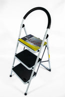 3-Step Foldable Ladder – White - image 02