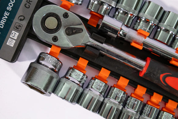 19-Piece 1/2 in Ratchet Socket Set – 8–30 mm - image 02