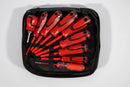 9-Piece Screwdriver Set – Red & Black with Storage Bag - image 01