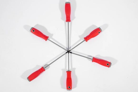 6-Piece Screwdriver Set – Red, Kaku - image 01