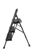 3-Step Foldable Ladder – Black, 200 kg - image 03