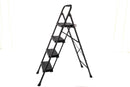 4-Step Foldable Ladder – Black, 200 kg - image 01