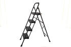 4-Step Foldable Ladder – Black, 200 kg - image 01