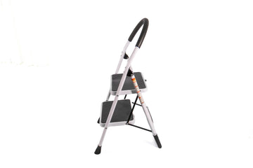 2-Step Foldable Ladder – White - image 02