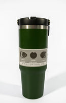 Flip-Straw Water Bottle 900 ml – Dark Green - image 01