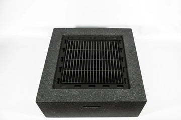 Square Fire Pit – Black (70 x 70 x 42 cm) - image 01