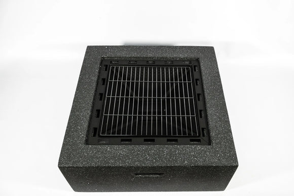 Square Fire Pit – Black (70 x 70 x 42 cm) - image 01