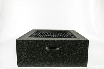Square Fire Pit – Black (70 x 70 x 42 cm) - image 02