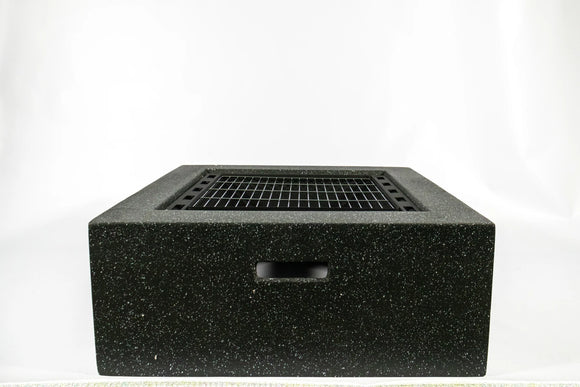 Square Fire Pit – Black (70 x 70 x 42 cm) - image 02