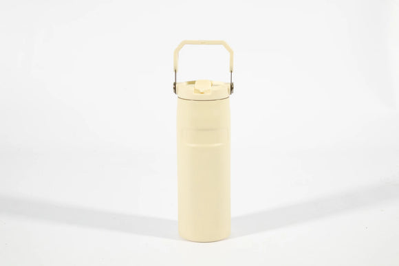 Flip-Straw Water Bottle 500 ml – Off White - image 01