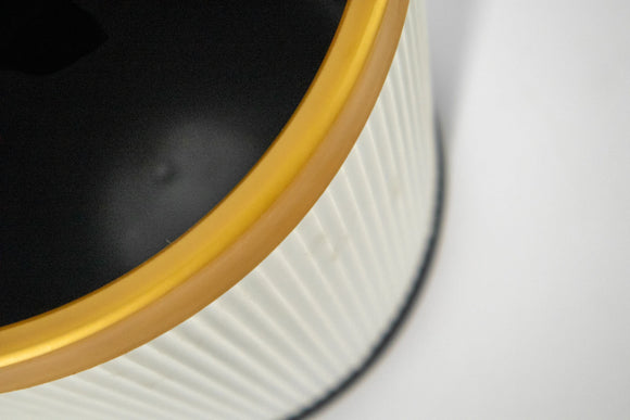 Decorative Bin 12L – White & Gold - image 03