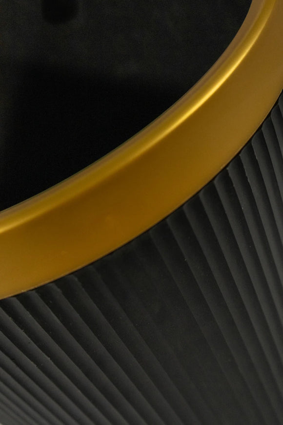 Decorative Bin 12L – Black & Gold - image 03