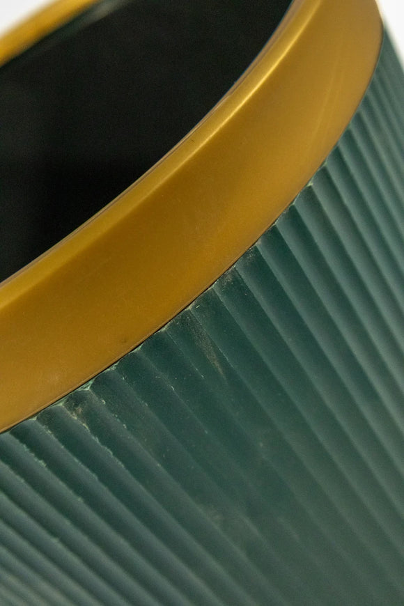 Decorative Bin 12L – Green & Gold - image 03