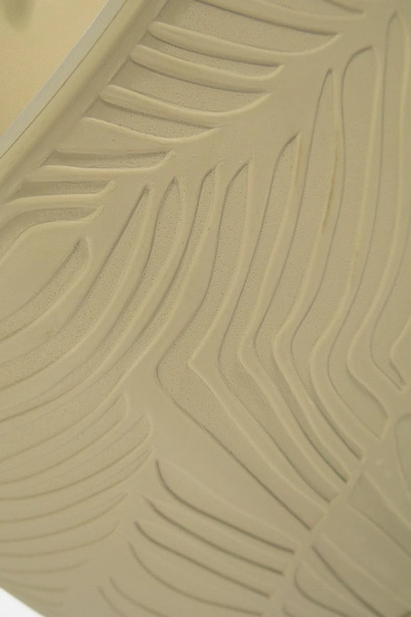 Embossed Leaf Planter – Taupe (30 x 37 x 31 cm) - image 03