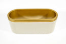 Lux Planter – White & Gold (60 x 24 x 20 cm) - image 01