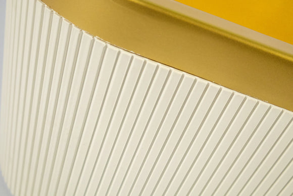 Lux Planter – White & Gold (60 x 24 x 20 cm) - image 02