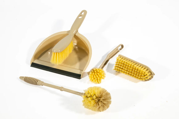 5-Piece Dustpan & Cleaning Set – Beige - image 02