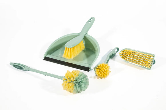 5-Piece Dustpan & Cleaning Set – Blue - image 02