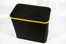2-Compartment Storage Basket with Lid – Black (54 x 30 x 50 cm) - image 01