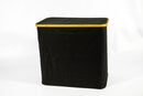 2-Compartment Storage Basket with Lid – Black (54 x 30 x 50 cm) - image 02
