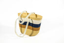 Striped Carry Bag – Navy & Beige - image 02