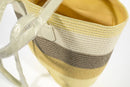 Striped Carry Bag – Taupe & Grey - image 02