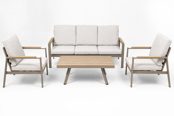 Lara Patio Set – 4-Piece, Dune & Off White - image 01