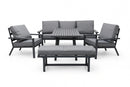 Plato Patio Set – 5-Piece, Black & Grey - image 01