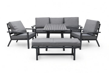 Plato Patio Set – 5-Piece, Black & Grey - image 01