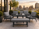 Plato Patio Set – 5-Piece, Black & Grey - image 01