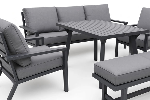 Plato Patio Set – 5-Piece, Black & Grey - image 03