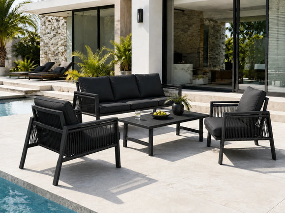 Zara Patio Set – 4-Piece, Grey - image 01
