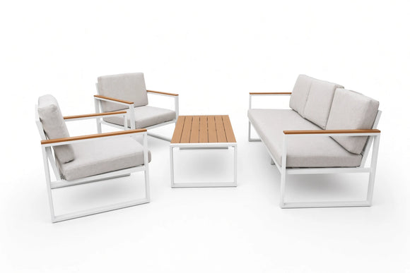 Amy Patio Set – 4-Piece, White - image 01