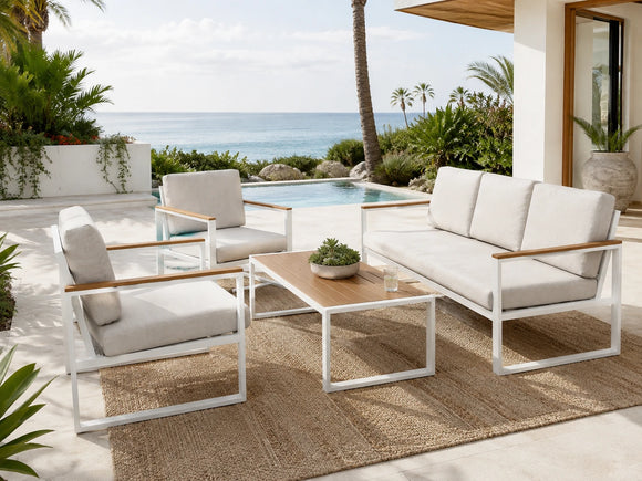 Amy Patio Set – 4-Piece, White - image 01