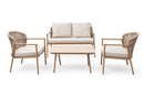 Mauritius Patio Set – 4-Piece, Taupe & Off White - image 01