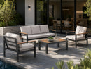 George Patio Set – 5-Piece, Grey & Off White - image 01